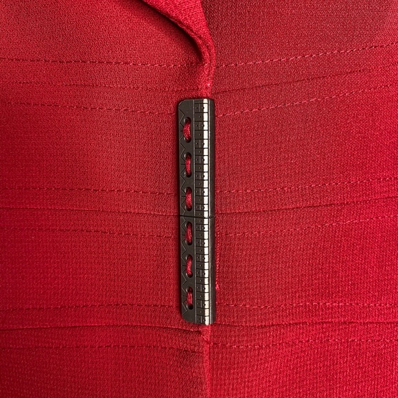 TAHARI Arthur S. Levine petite red blazer sz 2 - Picture 5 of 6